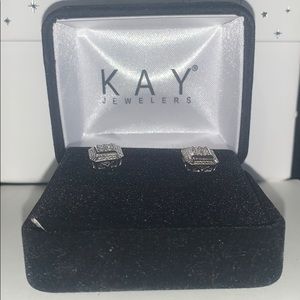 silver stud earrings